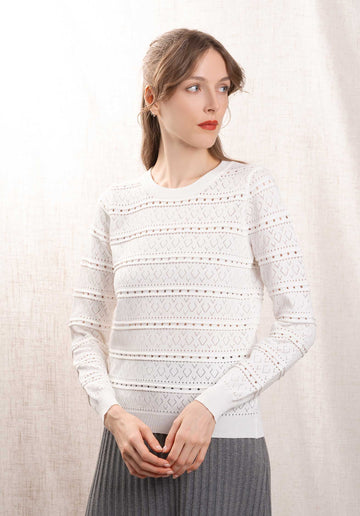 Pullover 8913 Blanc-Off-White