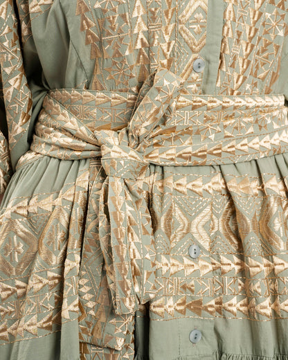Dress 3103069 Sage-Gold
