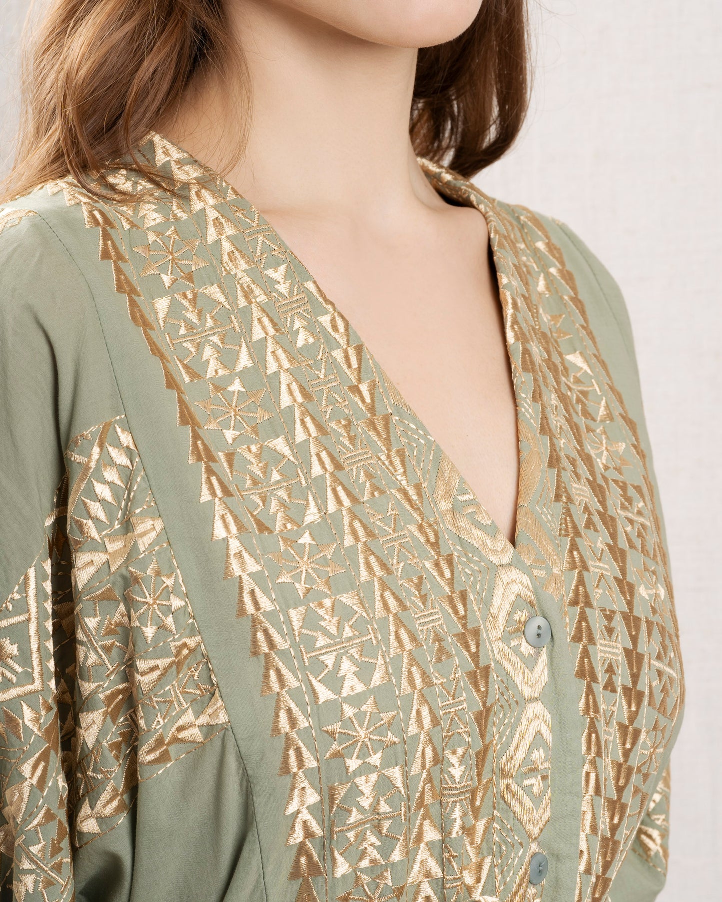 Dress 3103069 Sage-Gold