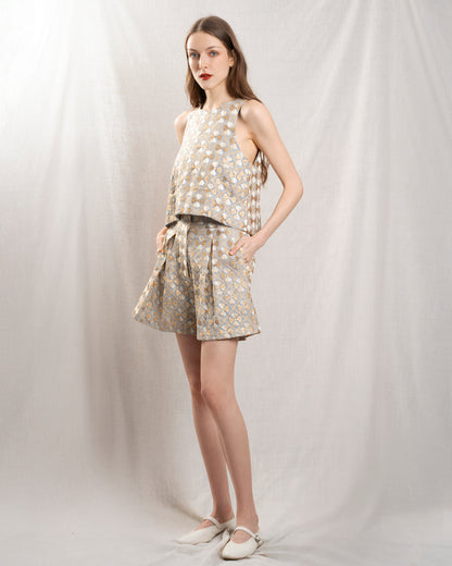 Shorts 4061040 Light-Grey-Gold
