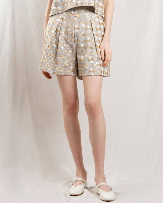 Shorts 4061040 Light-Grey-Gold