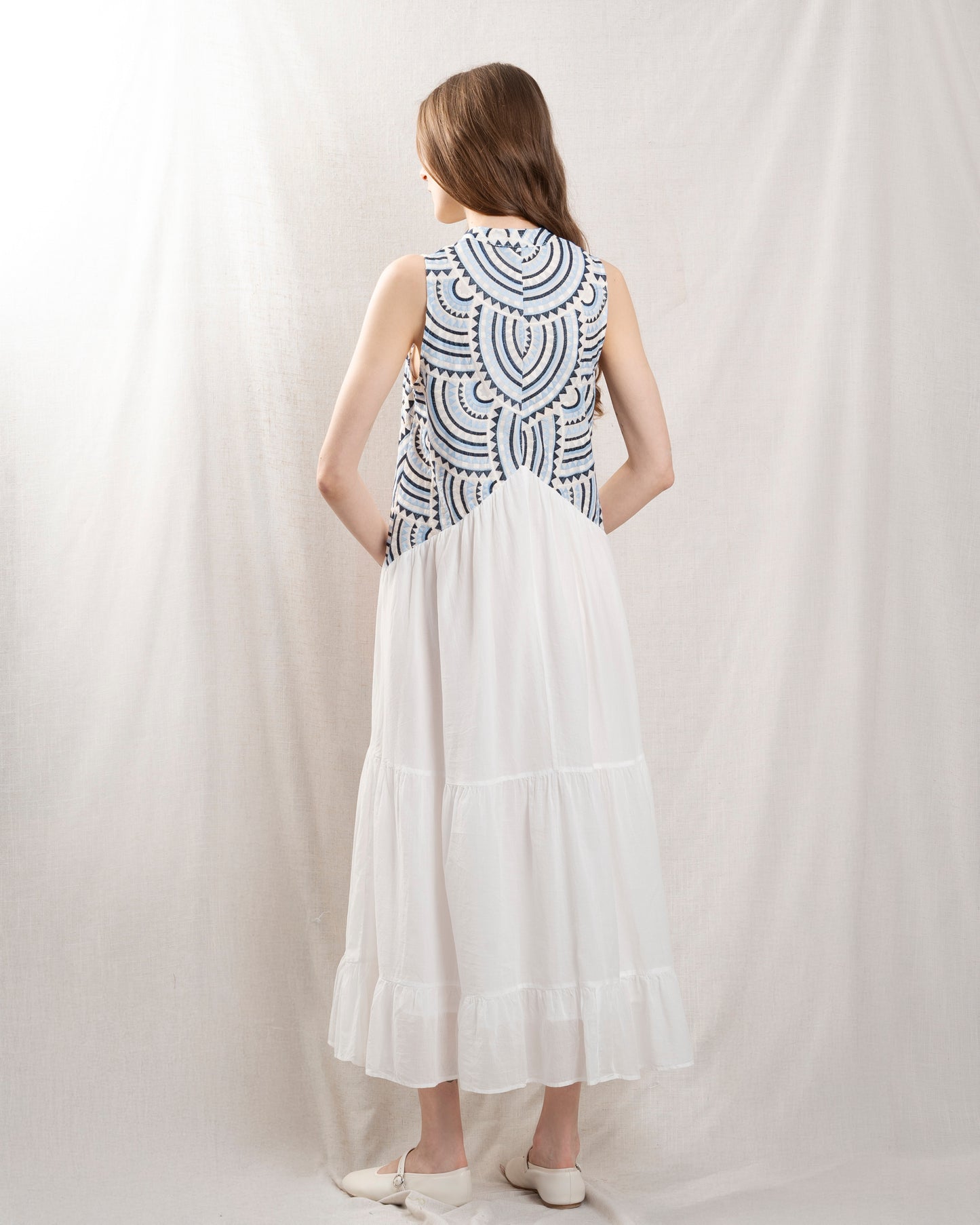 Dress 3113107 White-Blue-Ciel
