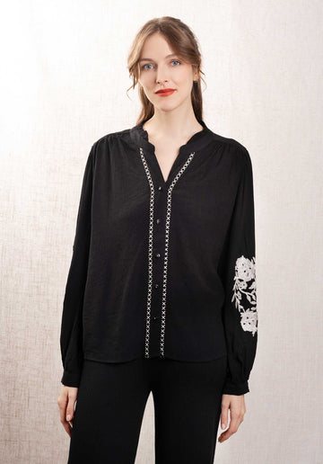 Blouse F21023 Noir