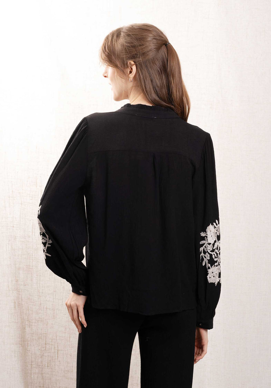 Blouse F21023 Noir