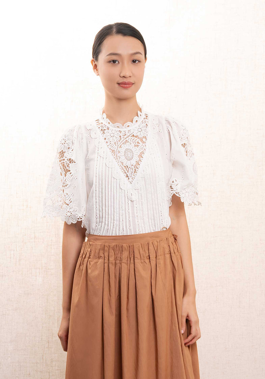 Blouse Marcella Lace Pf24-056 White