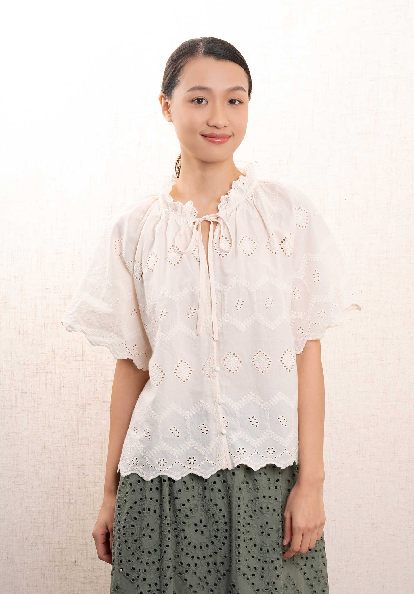 Blouse F11262 Beige