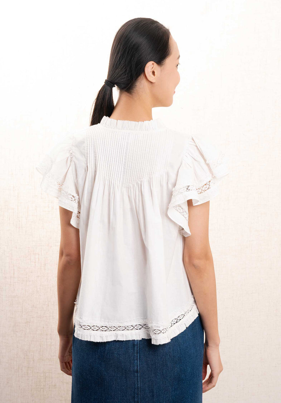 Blouse Lilith Thread Pu Pf24-122 Ivory