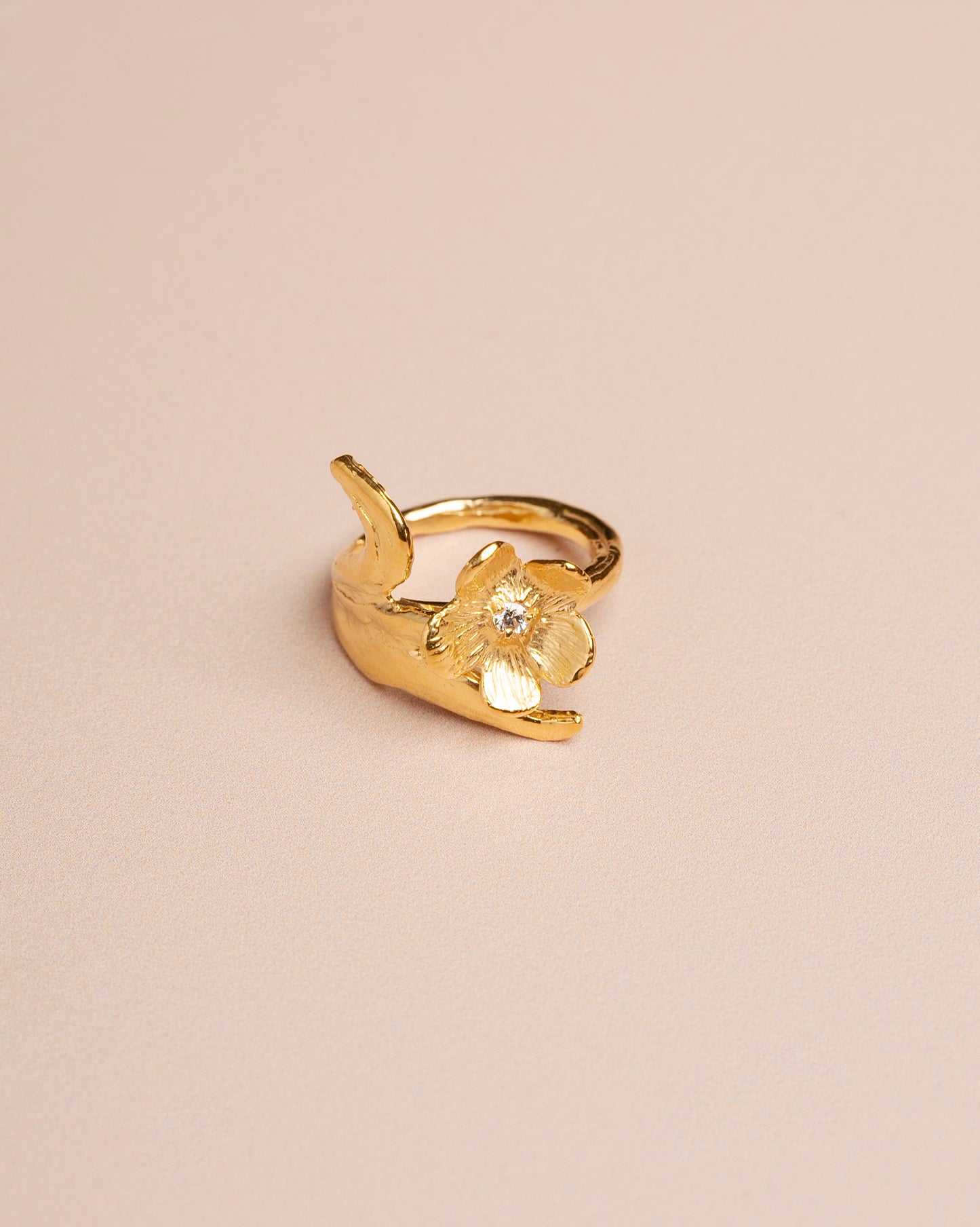 Ring Flower Ring Gold