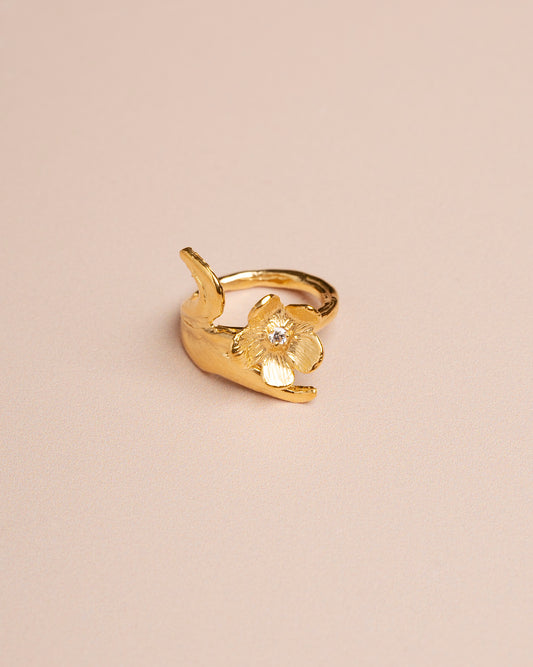 Ring Flower Ring Gold