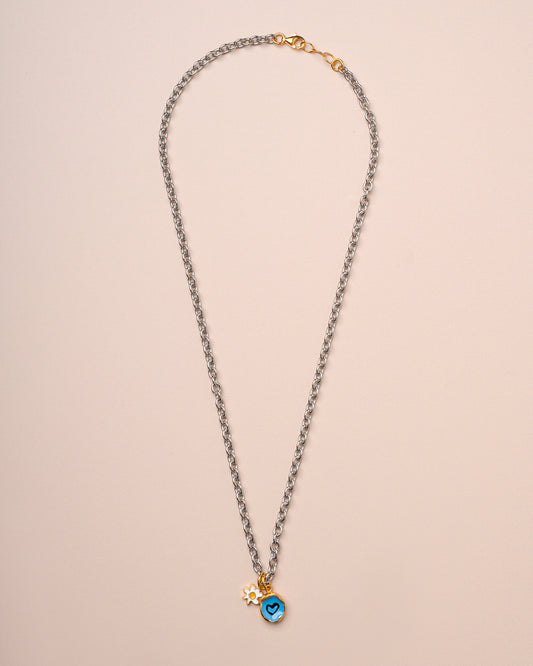 Necklace Blue Bay Blue Pe Gold