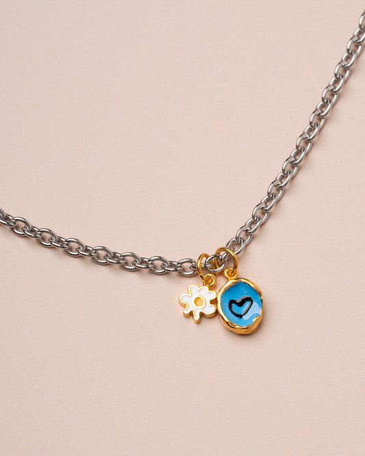 Necklace Blue Bay Blue Pe Gold
