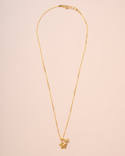 Necklace Spring Flower Pe Gold