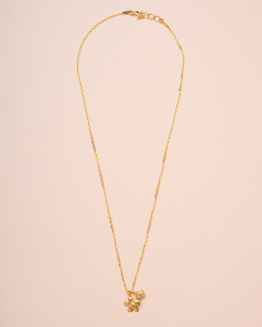 Necklace Spring Flower Pe Gold