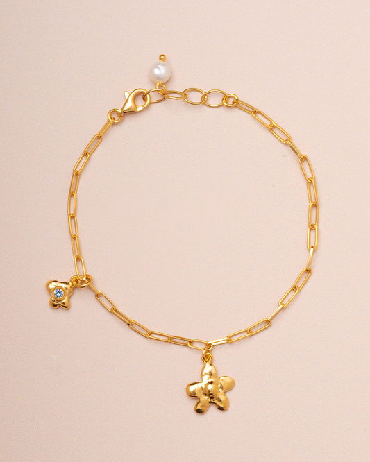 Bracelet Spring Flower Br Gold