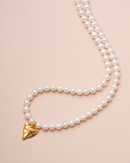 Necklace Spring Love Neck White-Gold