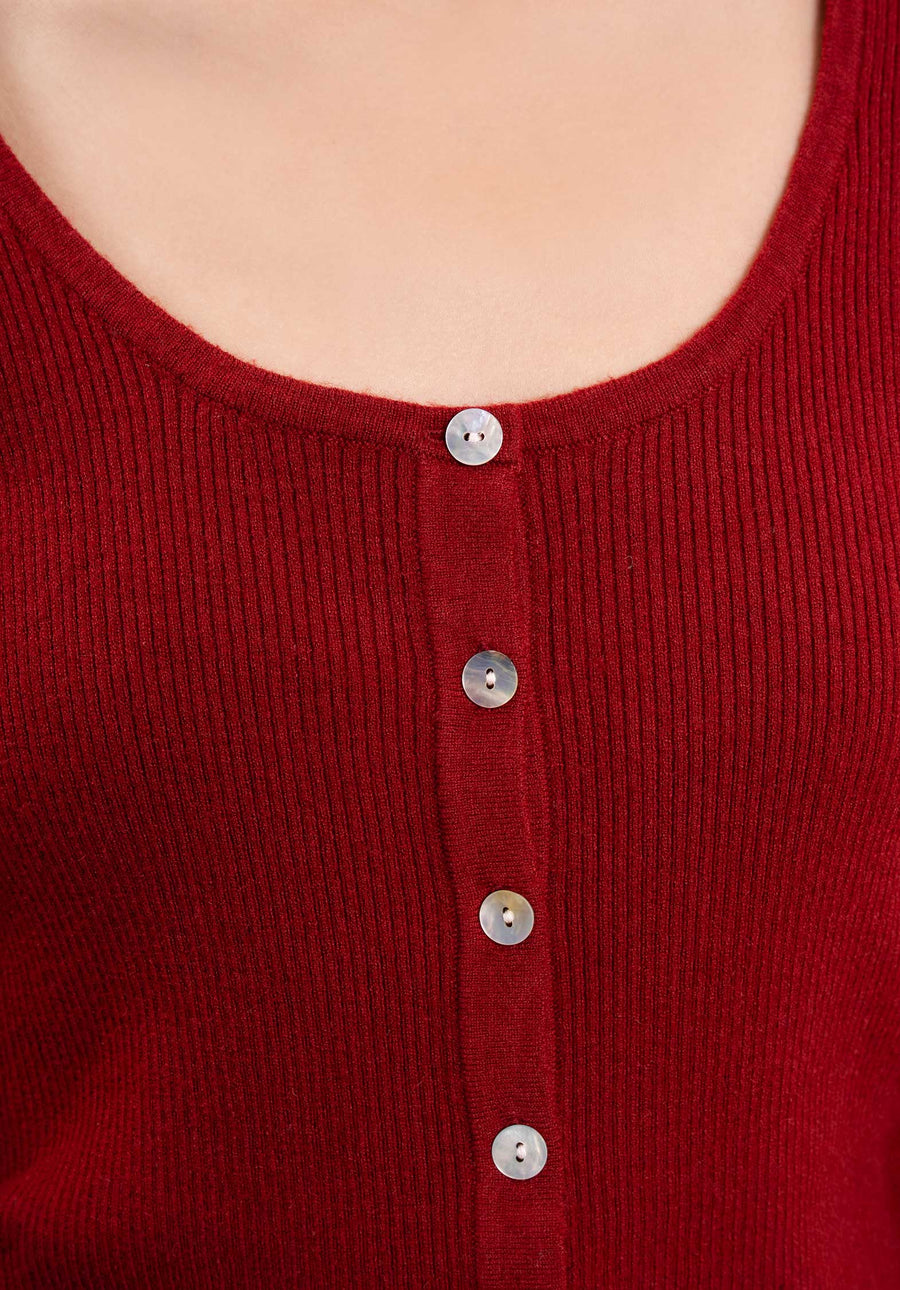 Cardigan Chm-24011 Ainoa Bordeaux