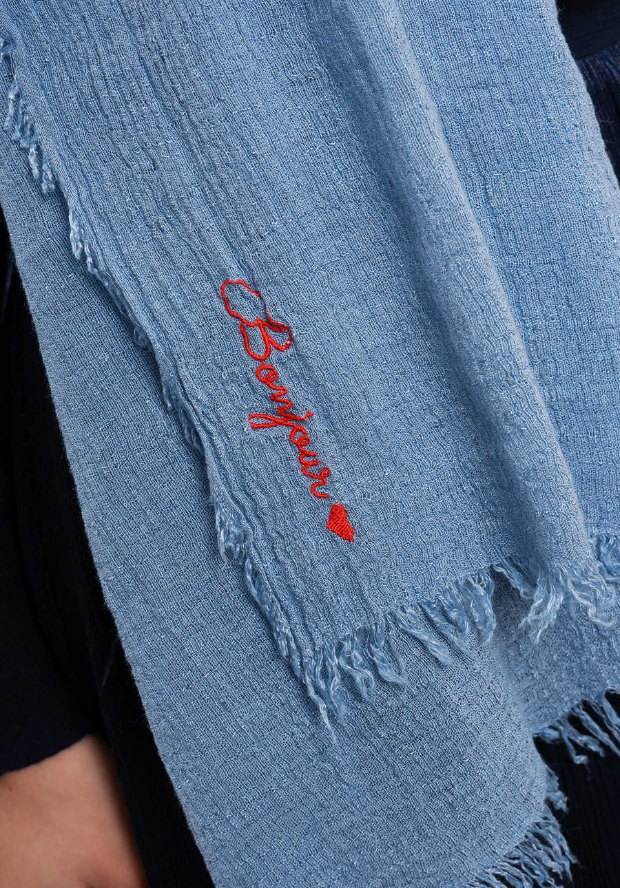 Scarf Ech0345 Blue-Jean