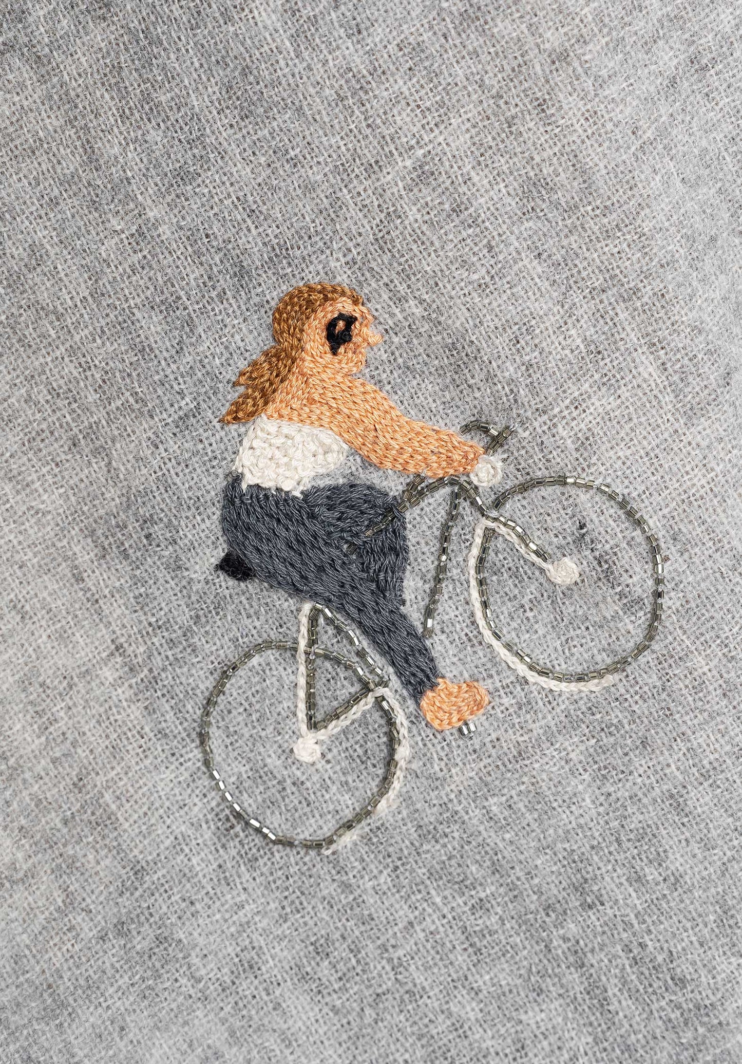 Scarf Hand Bycycle Mot Light-Grey
