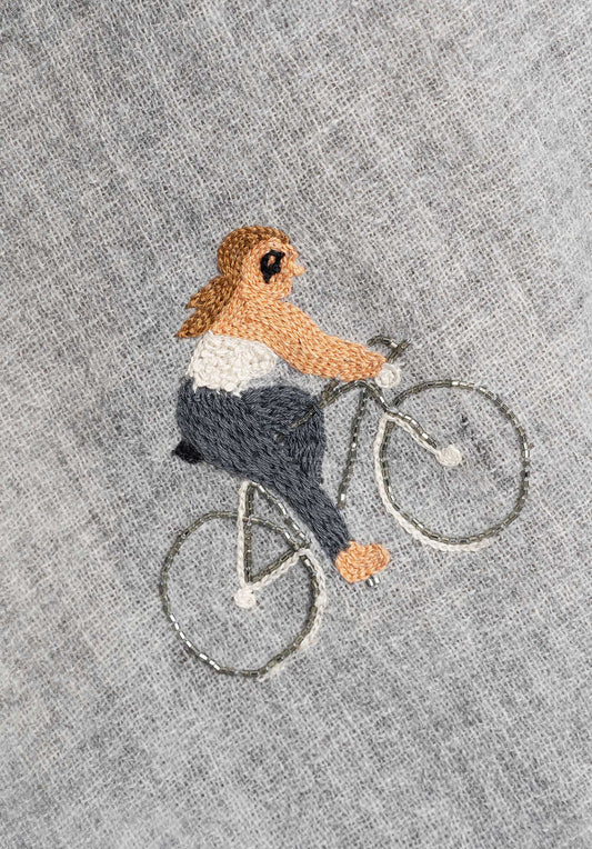 Scarf Hand Bycycle Mot Light-Grey