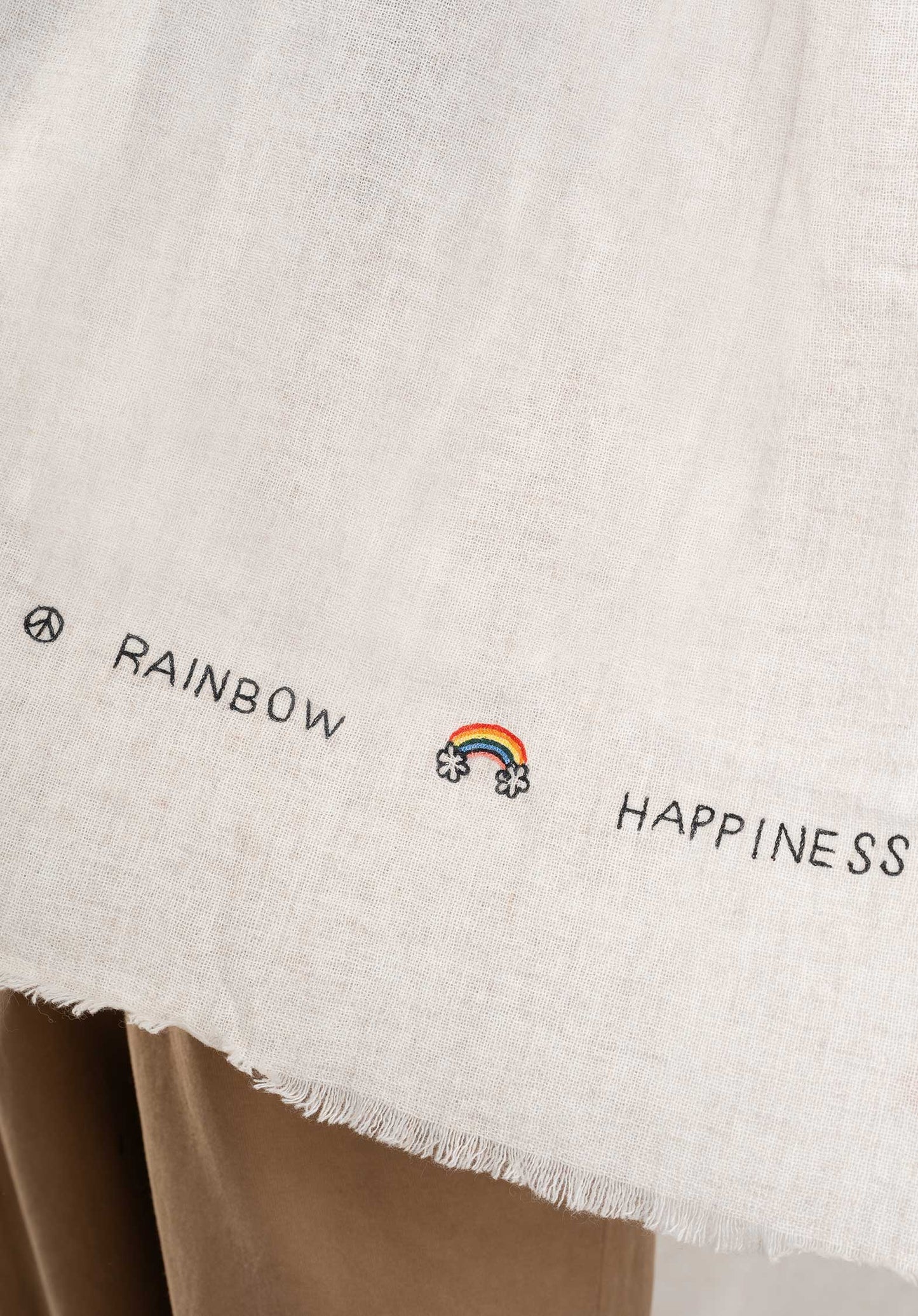 Scarf Hug Smile Scarf Oatmeal