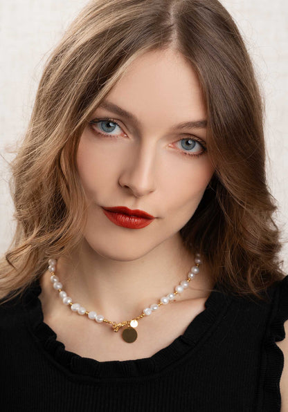 Necklace Celestia Pearl Pearl-Gold