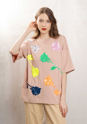 Tshirt Hinde Nude-Hazelnut