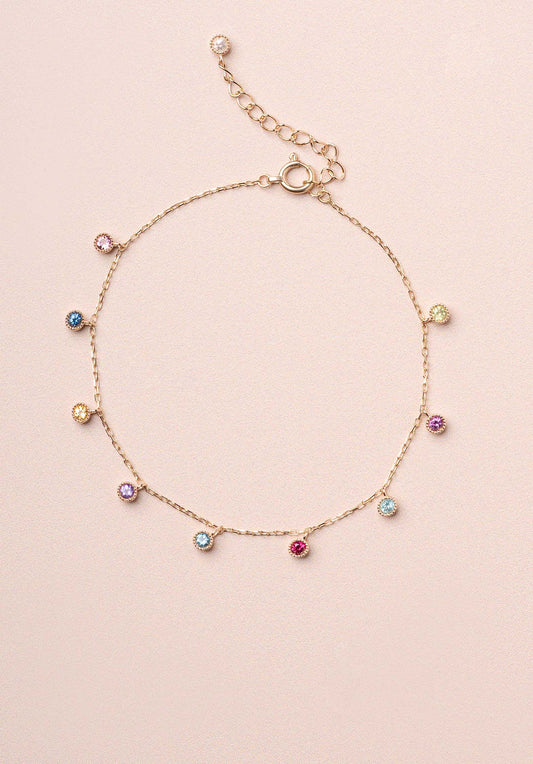 Bracelet Round Stone Brac Multi