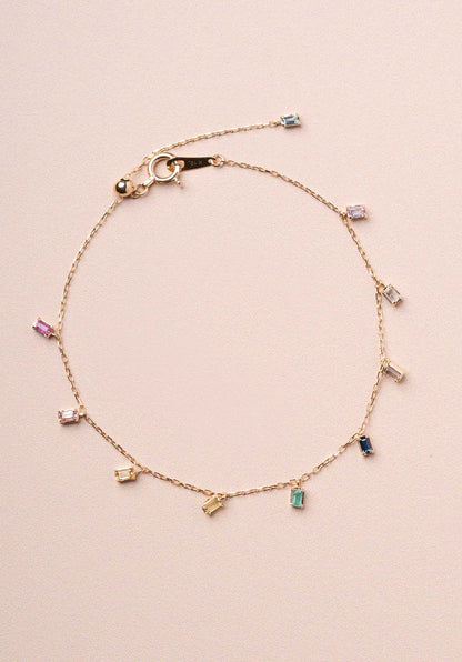 Bracelet Square Stone Bra Multi