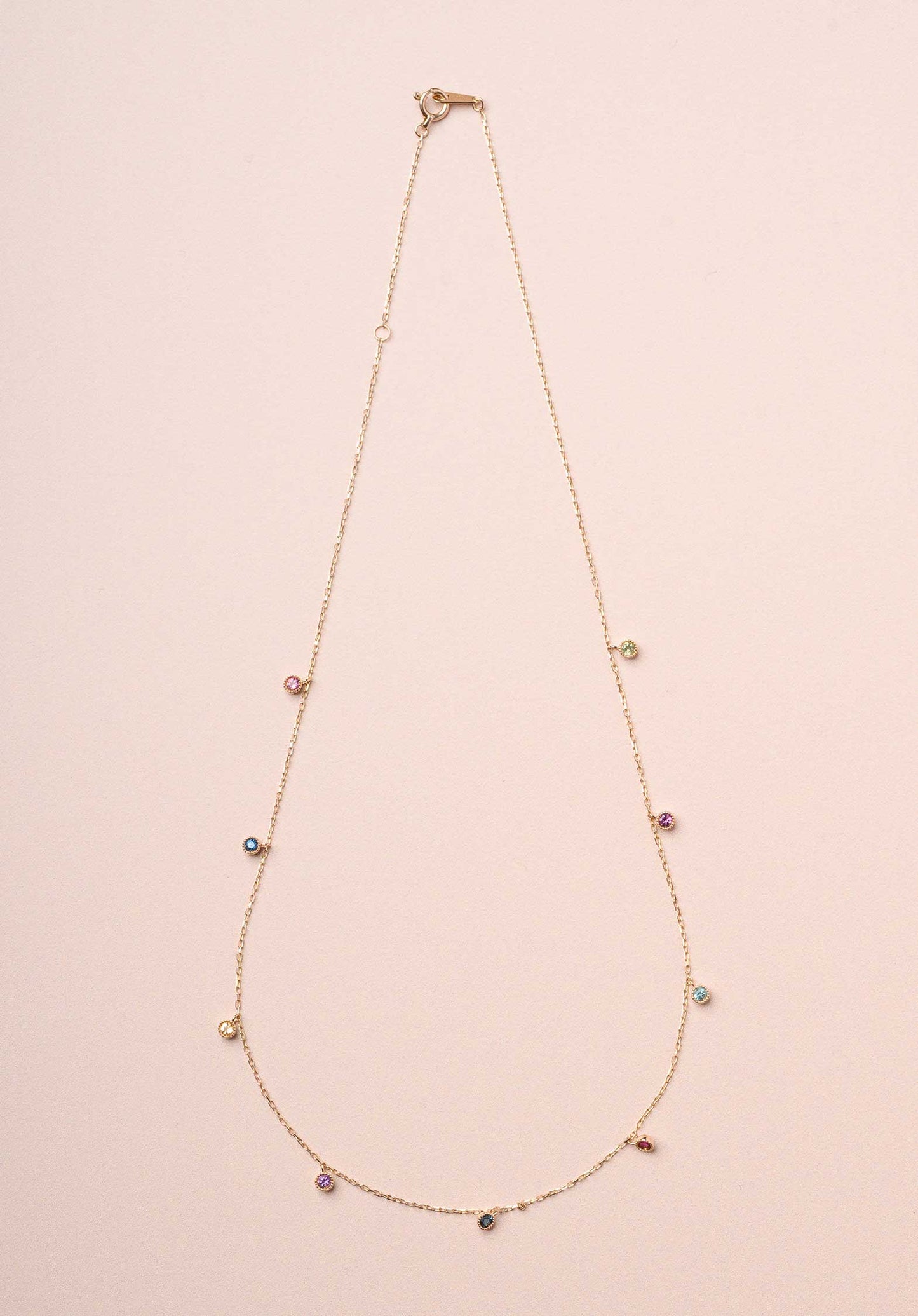 Necklace Round Stone Neck Multi