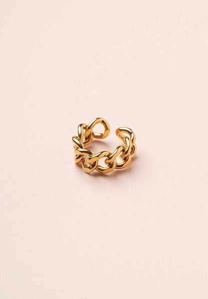 LES CLEIAS | Thick Chain Ring - Gold