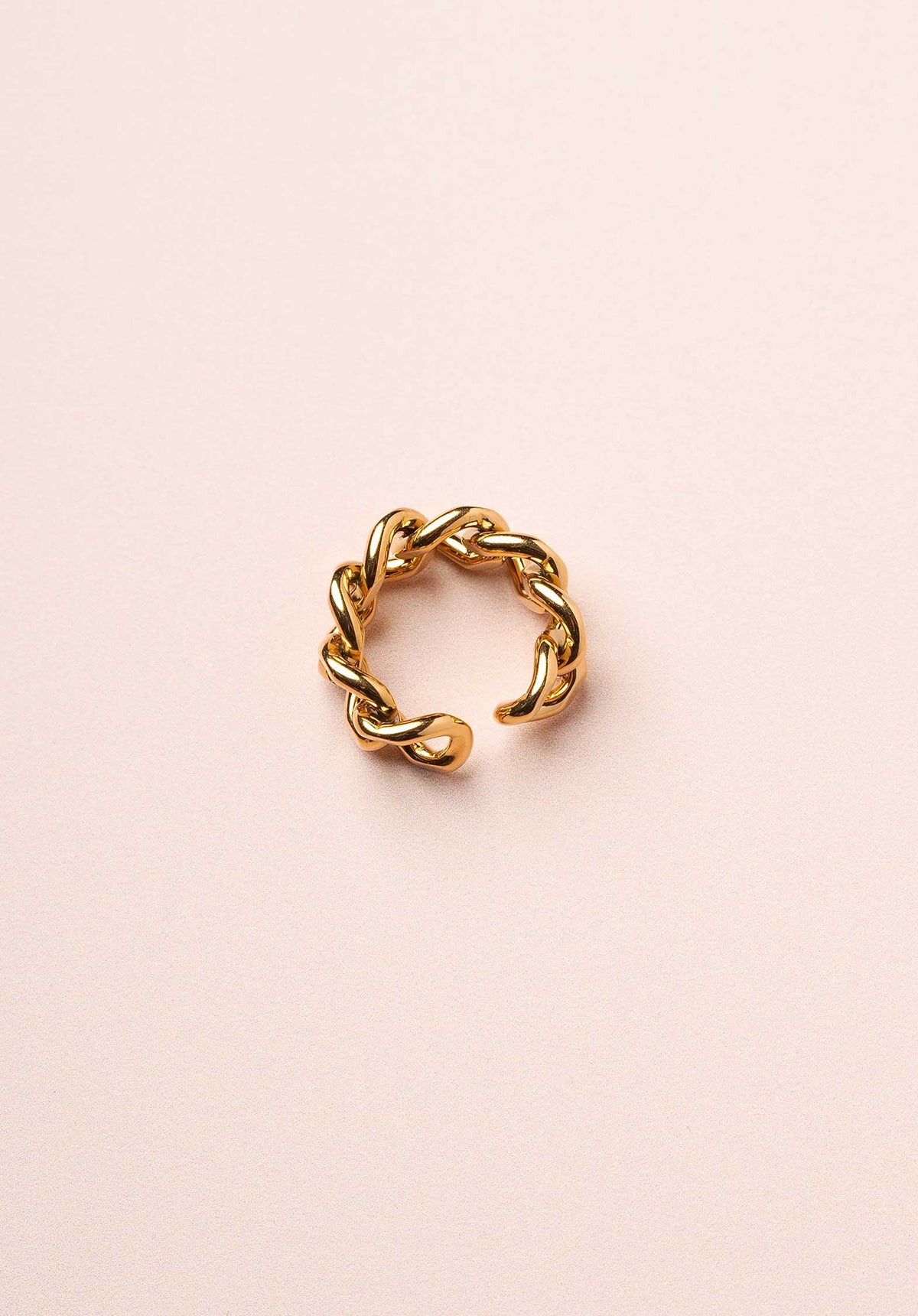 LES CLEIAS | Thick Chain Ring - Gold