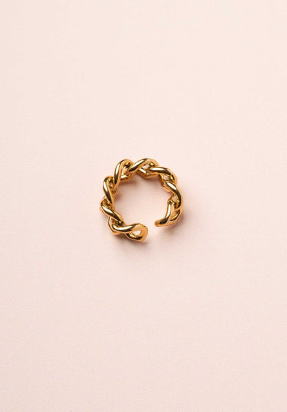 LES CLEIAS | Thick Chain Ring - Gold