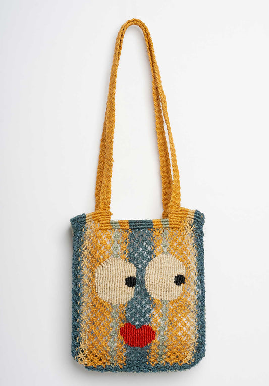 Beach Bag Cara Big Eyes Navy-Multi