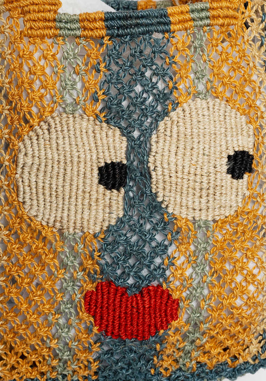 Beach Bag Cara Big Eyes Navy-Multi