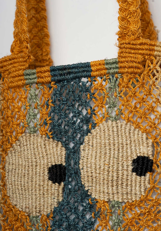 Beach Bag Cara Big Eyes Navy-Multi