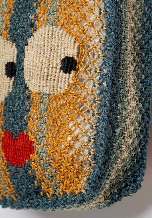 Beach Bag Cara Big Eyes Navy-Multi