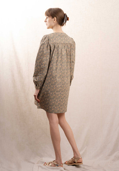 Dress 5167 Lt-Olive-Floral