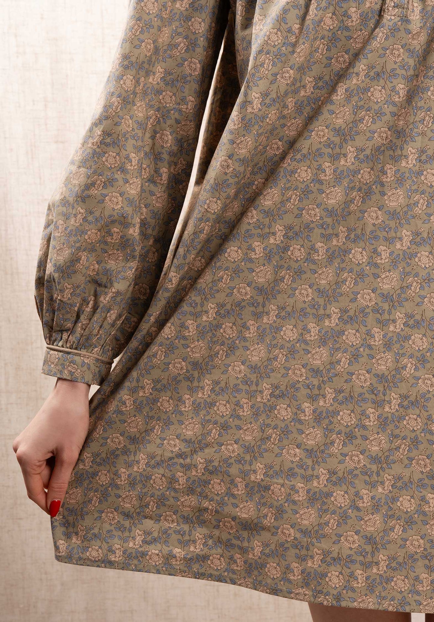 Dress 5167 Lt-Olive-Floral