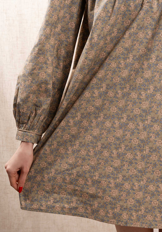 Dress 5167 Lt-Olive-Floral