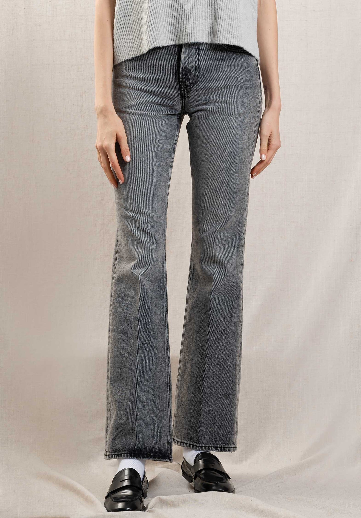 Jeans Flora Short Flanel-Grey