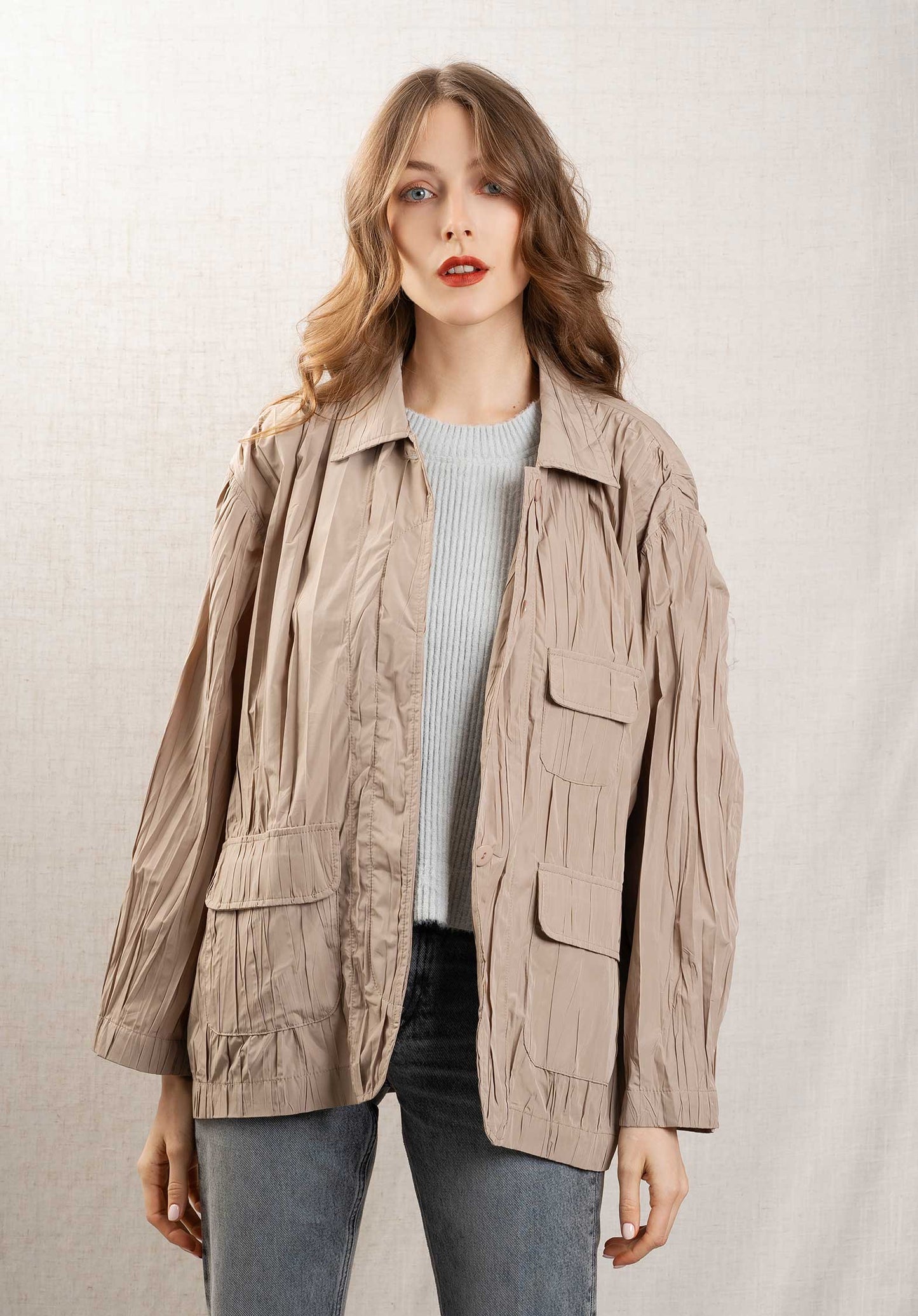 Jacket Gdm08 Beige