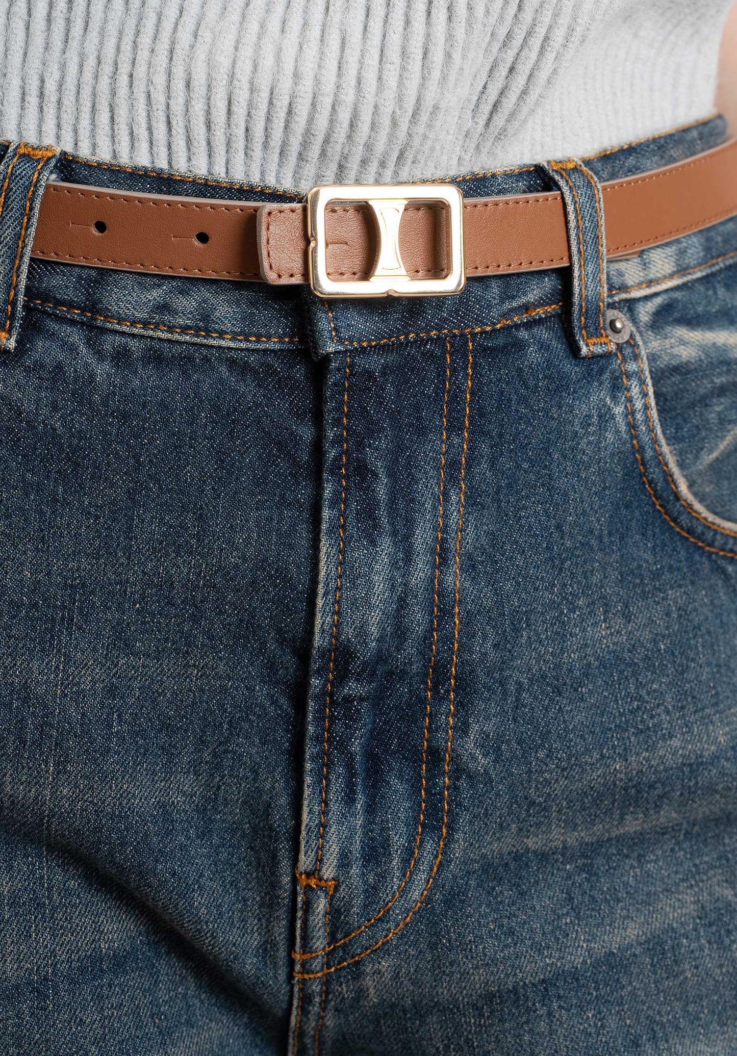 Belt 94898g Havane-Gabardin