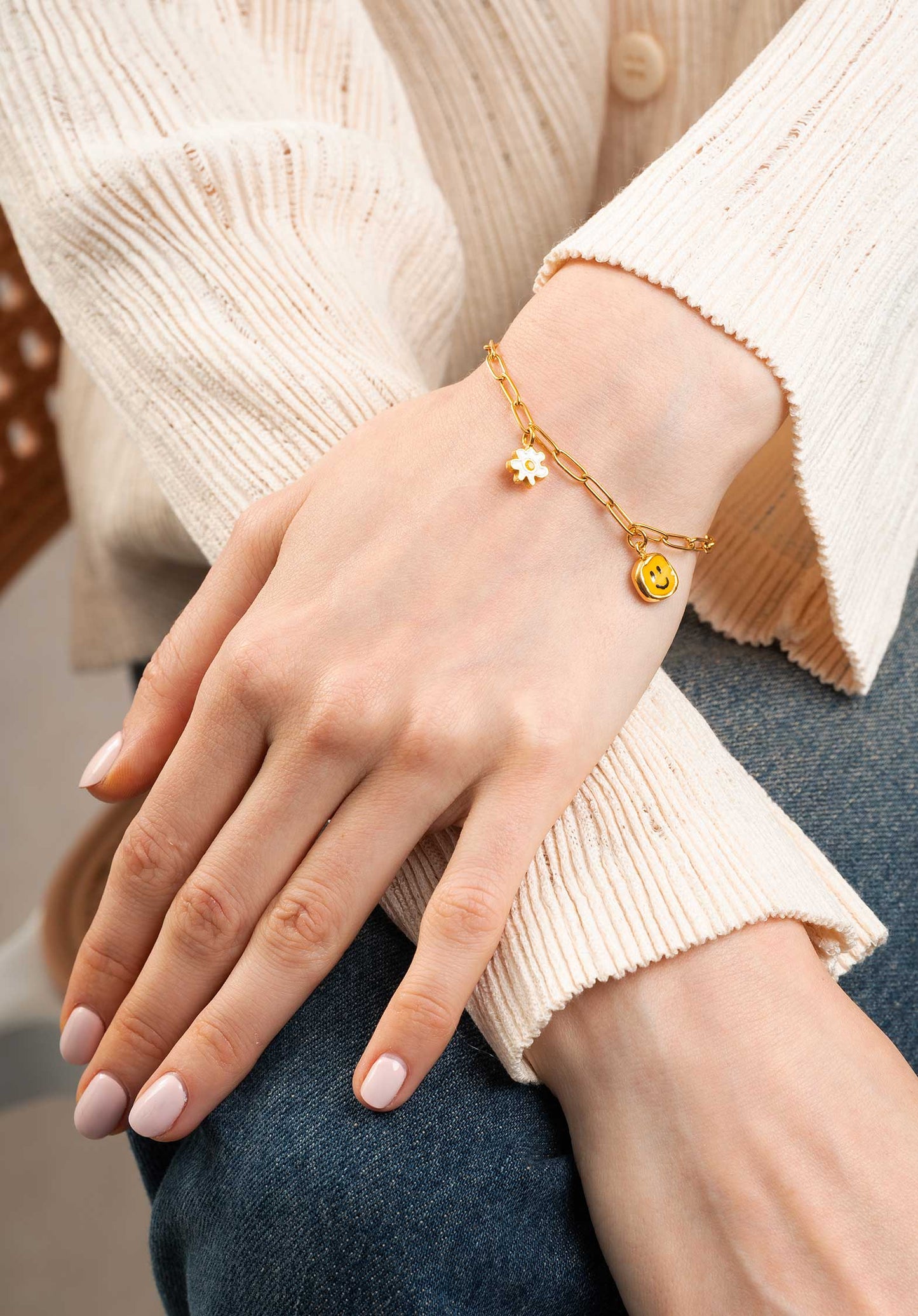 Bracelet Happy Flower Br Gold