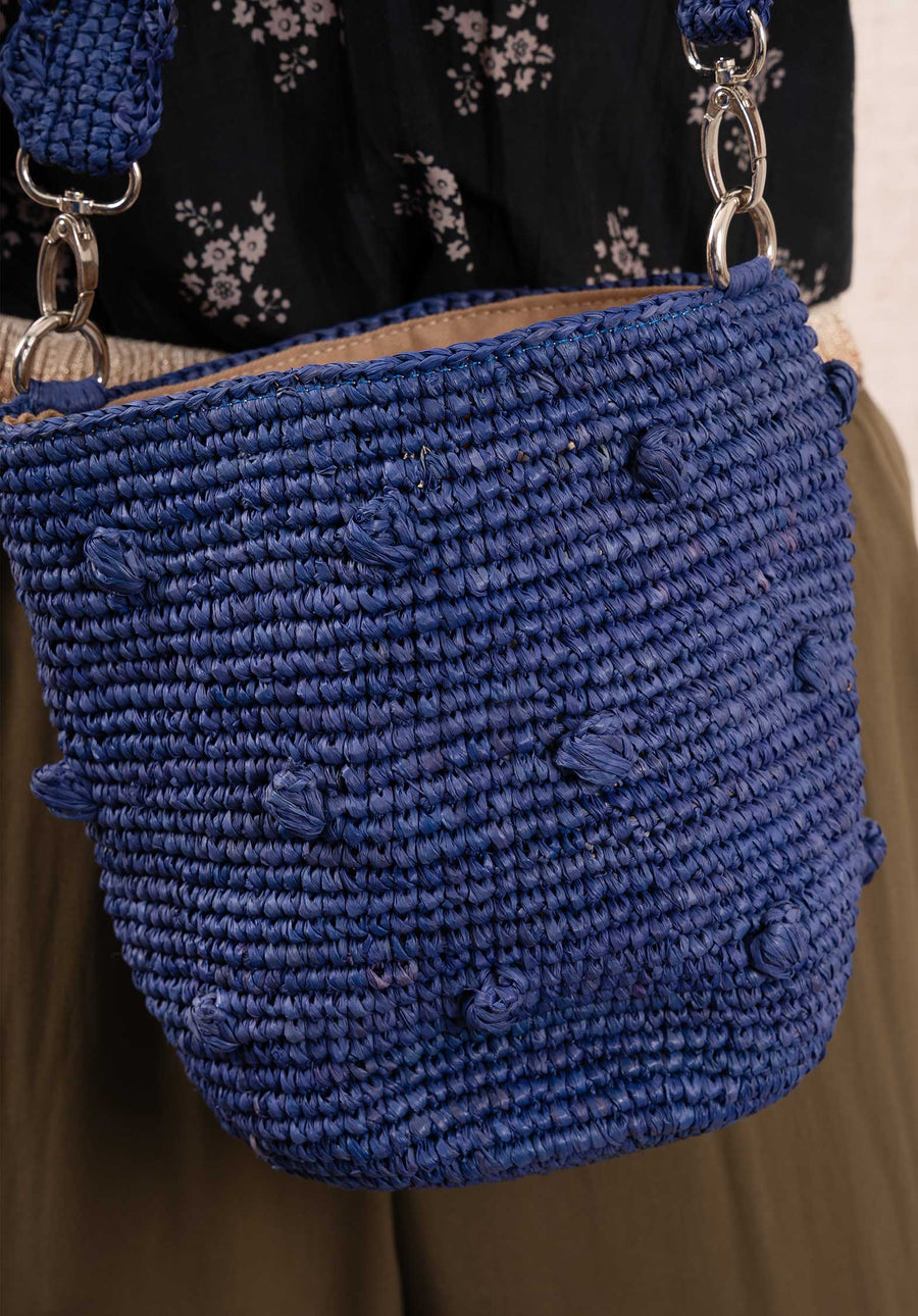 Raffia Nadia Blue-Indigo