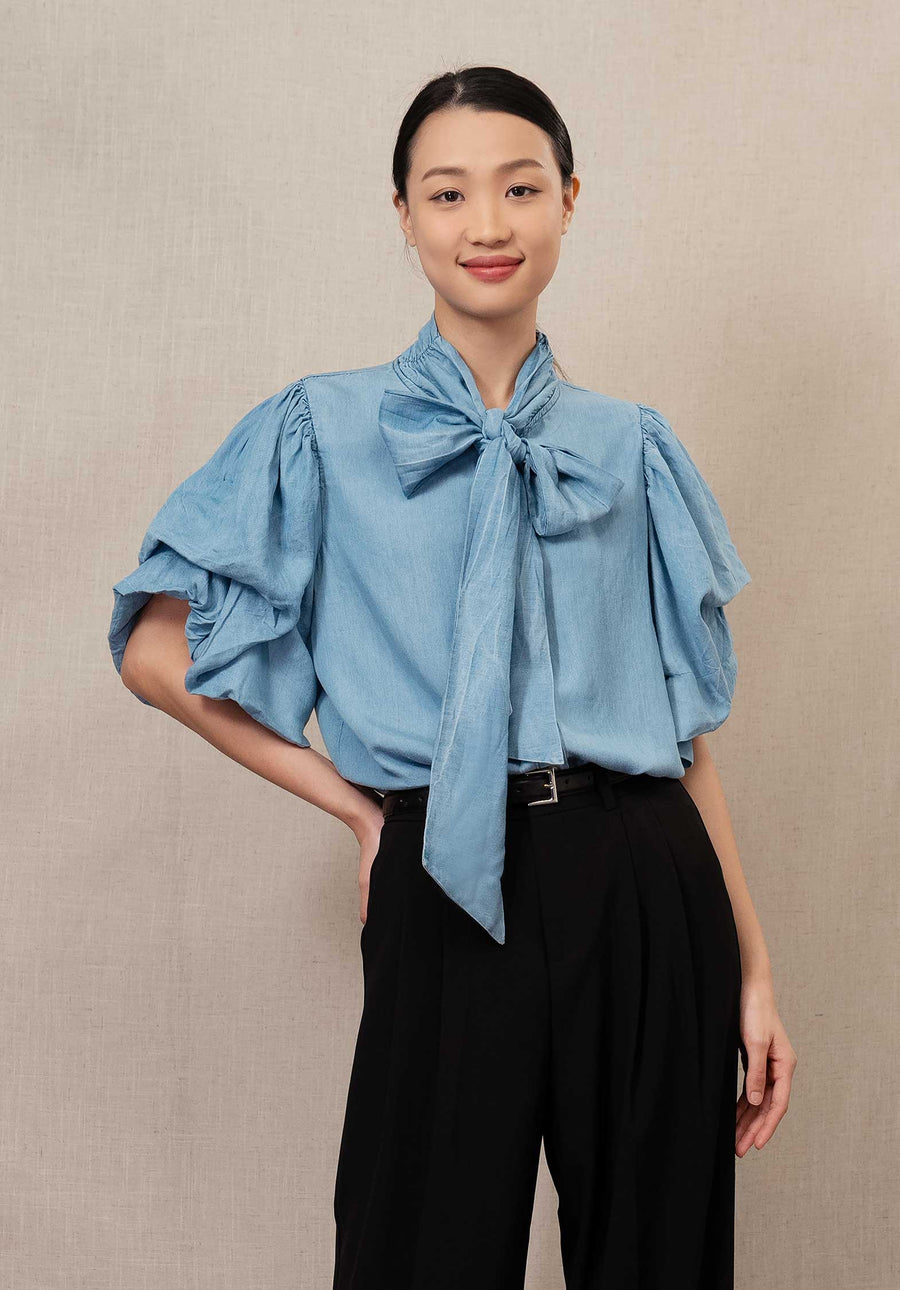 Blouse Fk25 Cowboy-Clair-Bleu