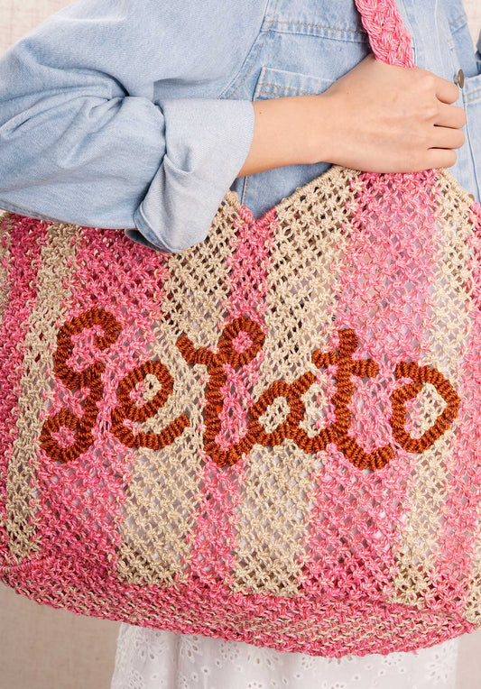 Beach Bag Drew Gelato Rose