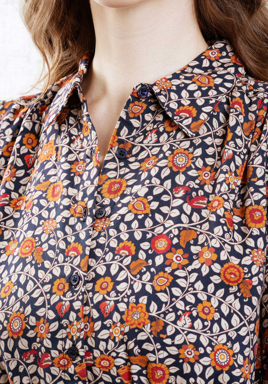 Dress Romance Madras Noir