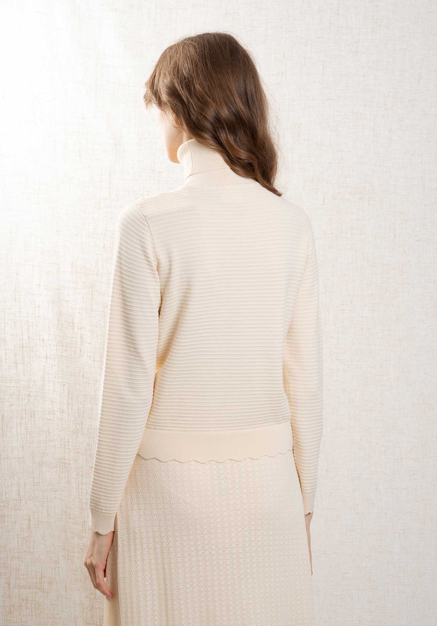 Turtleneck Knitted Mary Ecru