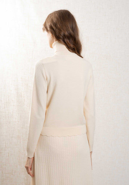 Turtleneck Knitted Mary Ecru
