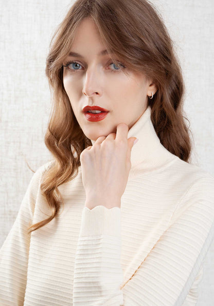 Turtleneck Knitted Mary Ecru